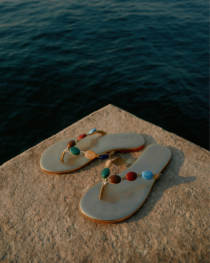 FARASHA - GOLD METALLIC MULTI-Sandals-Billini-BILLINI USA