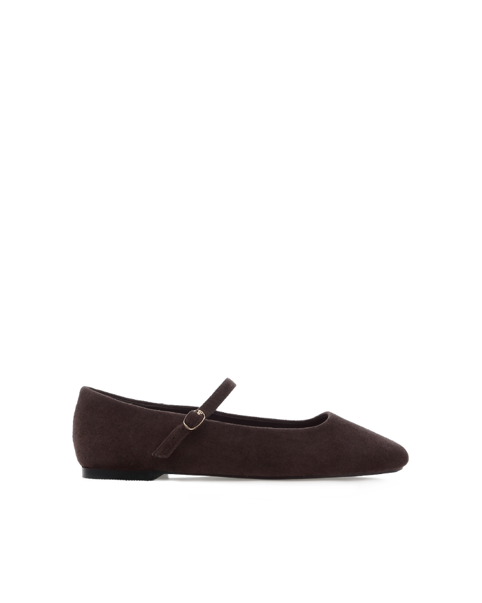 FION - DARK CACAO SUEDE-Flats-Billini-BILLINI USA