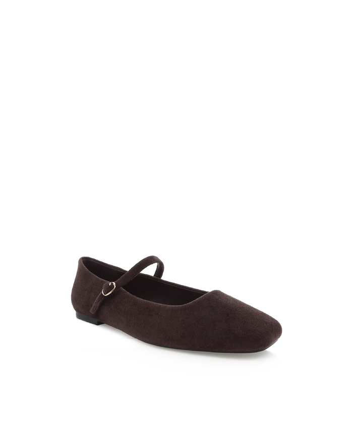FION - DARK CACAO SUEDE-Flats-Billini-BILLINI USA