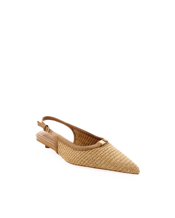 FLAVIA - NATURAL RAFFIA-Flats-Billini-BILLINI USA