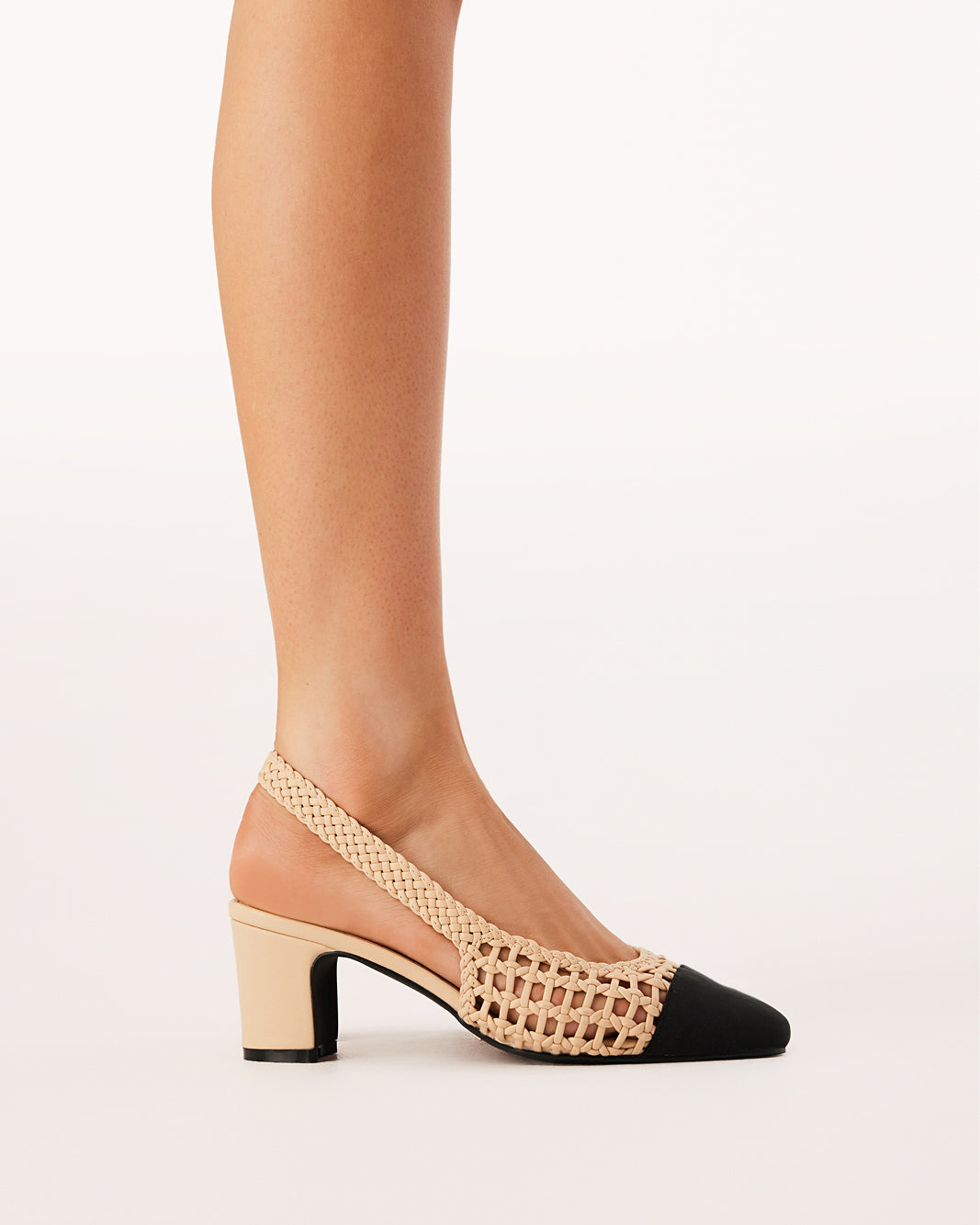 FLORIS - NOUGAT-BLACK GROSGRAIN-PUMPS-Billini-BILLINI USA