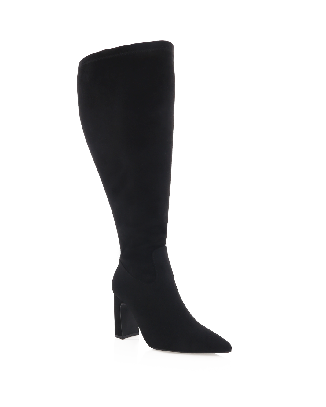 FREDDY EXTENDED CURVE - BLACK SUEDE-Boots-Billini-BILLINI USA