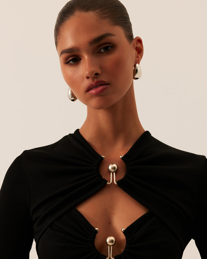 GAIZA EARRING - DARK SILVER-JEWELLERY-Billini-O/S-BILLINI USA