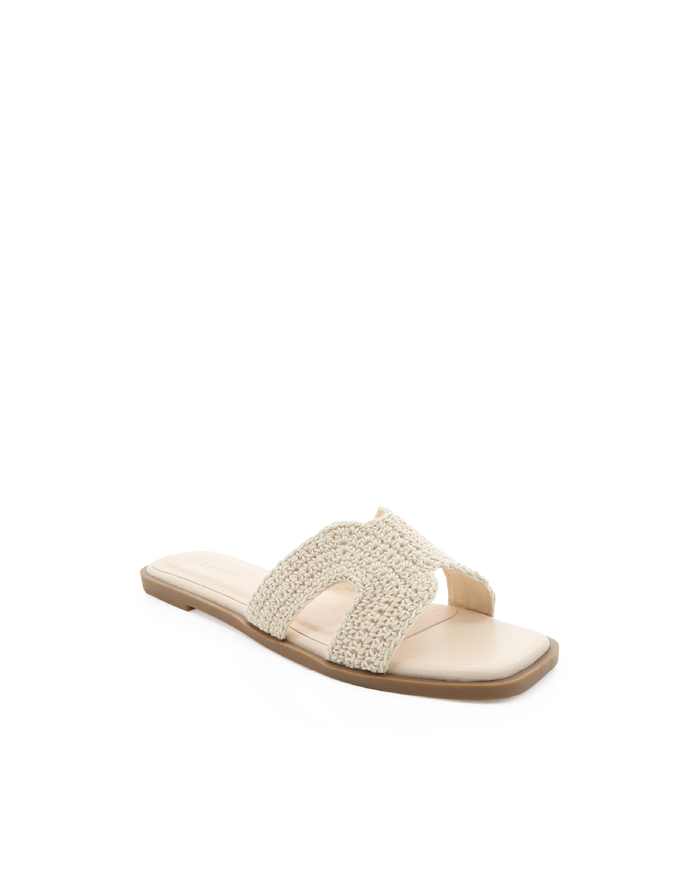 GORDY - IVORY CROCHET-Sandals-Billini-BILLINI USA