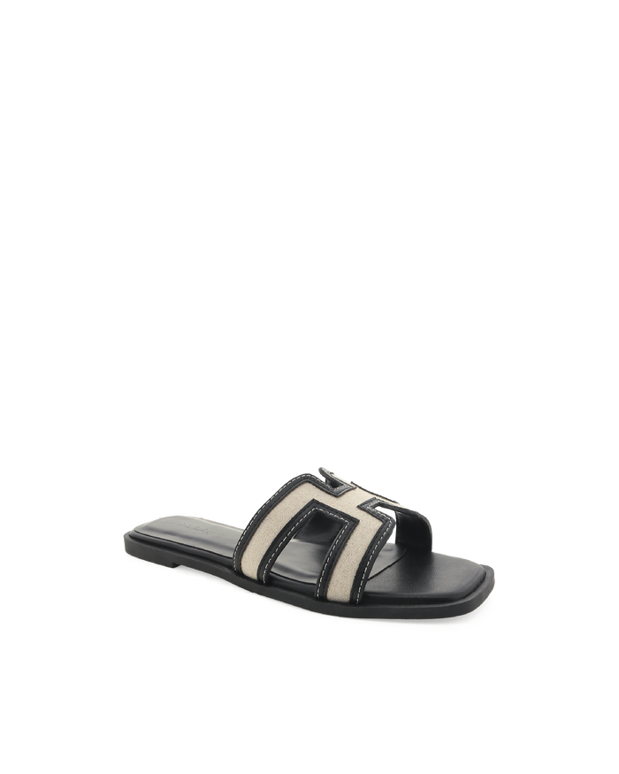 GORDY - WHEAT LINEN-BLACK-Sandals-Billini-BILLINI USA