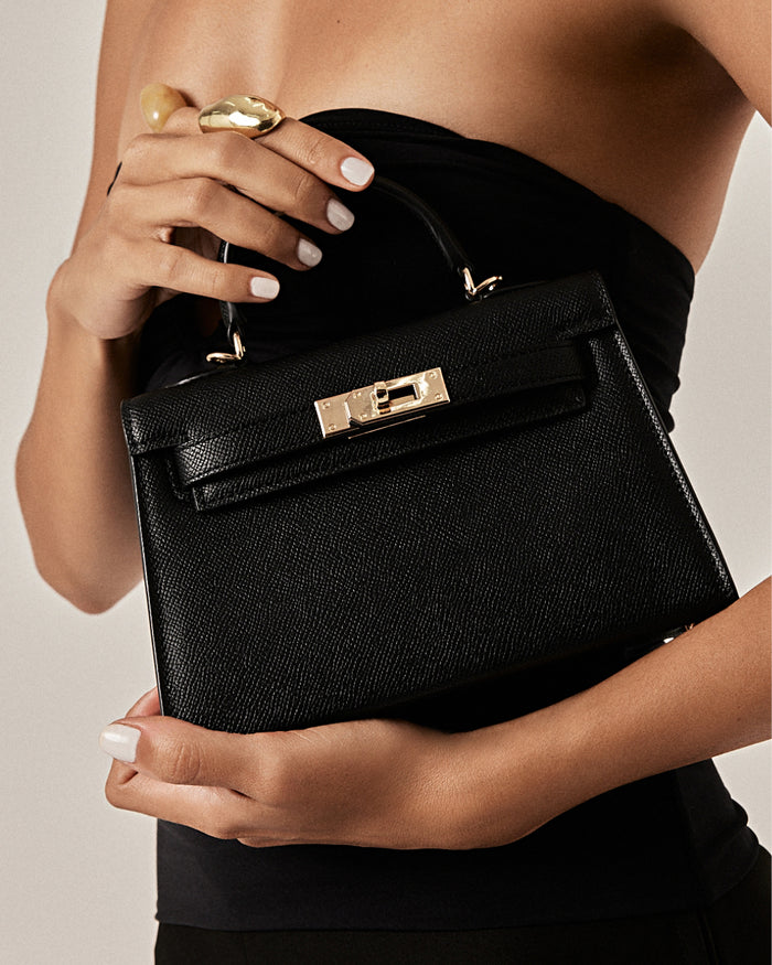 HARIETTE HANDLE BAG - BLACK-Handbags-Billini-BILLINI USA