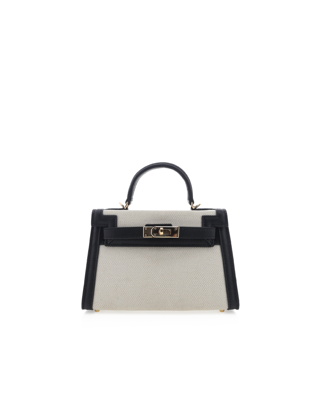私の旅行バッグValigeria Pelletteria Richini bag HARIETTE HANDLE BAG - NATURAL LINEN-BLACK – BILLINI USA