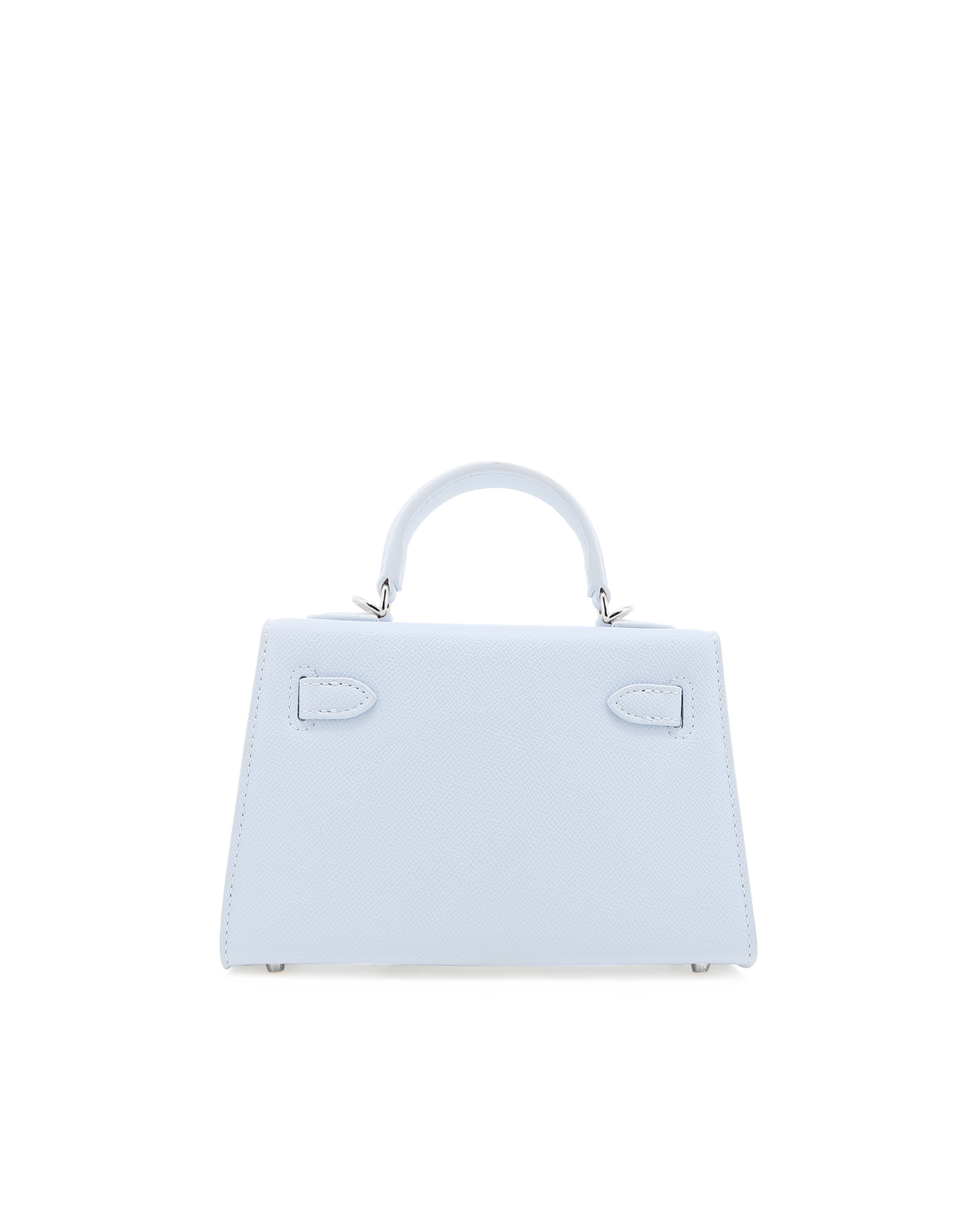 a white handbag with a handle