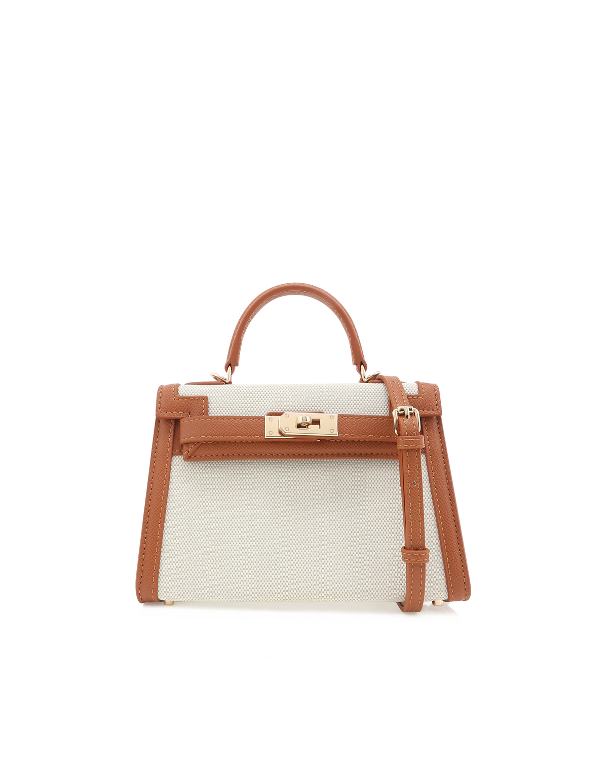 HARIETTE HANDLE BAG - NATURAL LINEN-TAN-Handbags-Billini-BILLINI USA