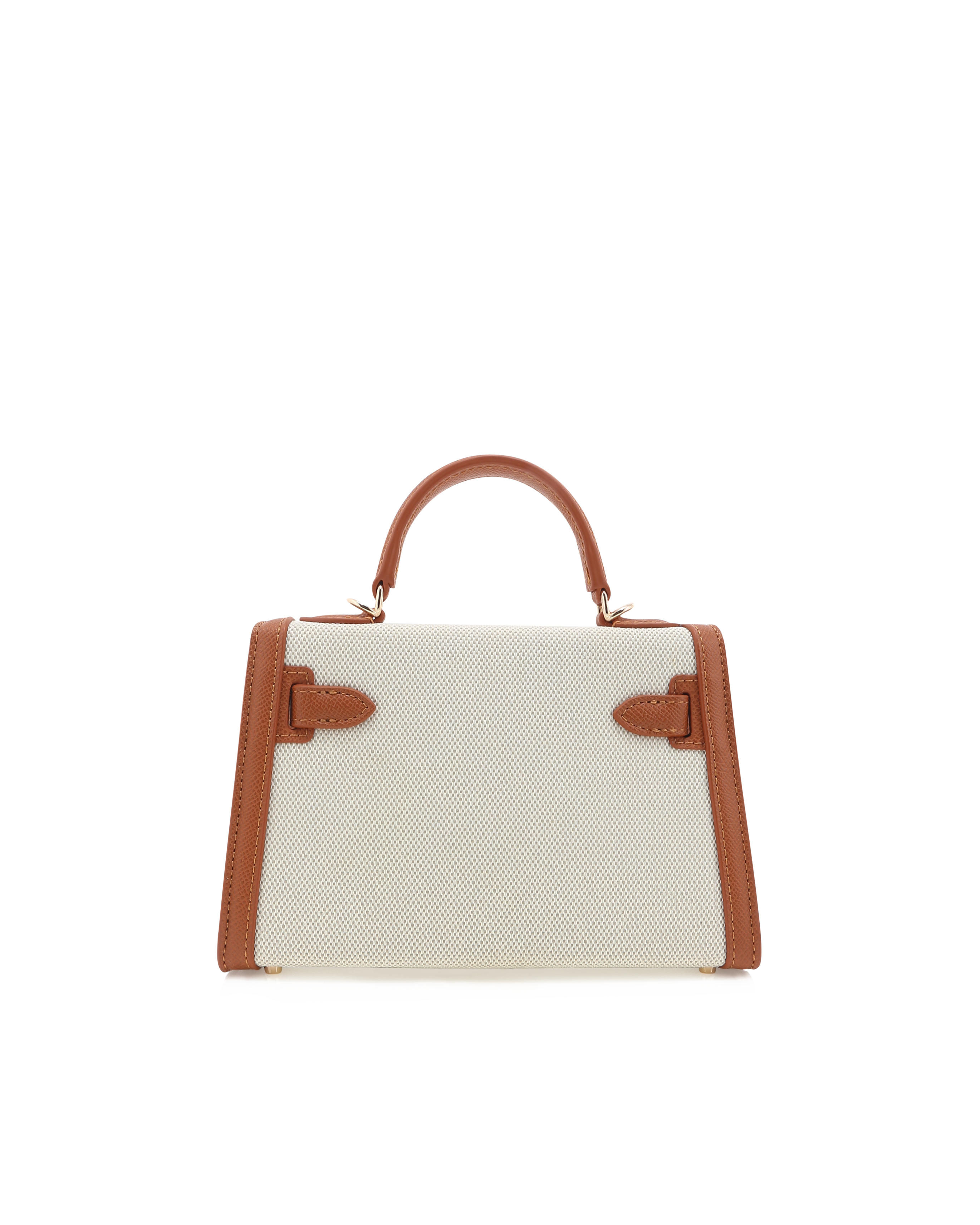 Buy Hariette Handle Bag Cross Body Bags in Natural Linen-tan