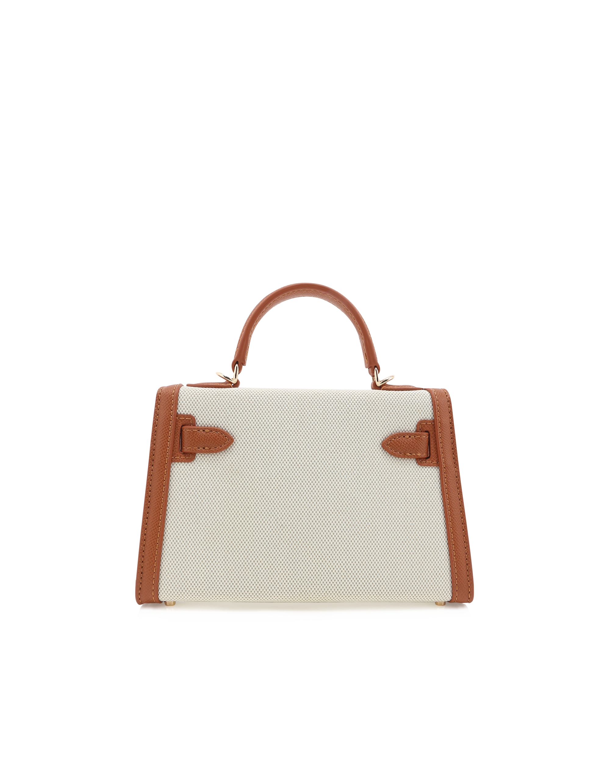HARIETTE HANDLE BAG - NATURAL LINEN-TAN-Handbags-Billini-BILLINI USA