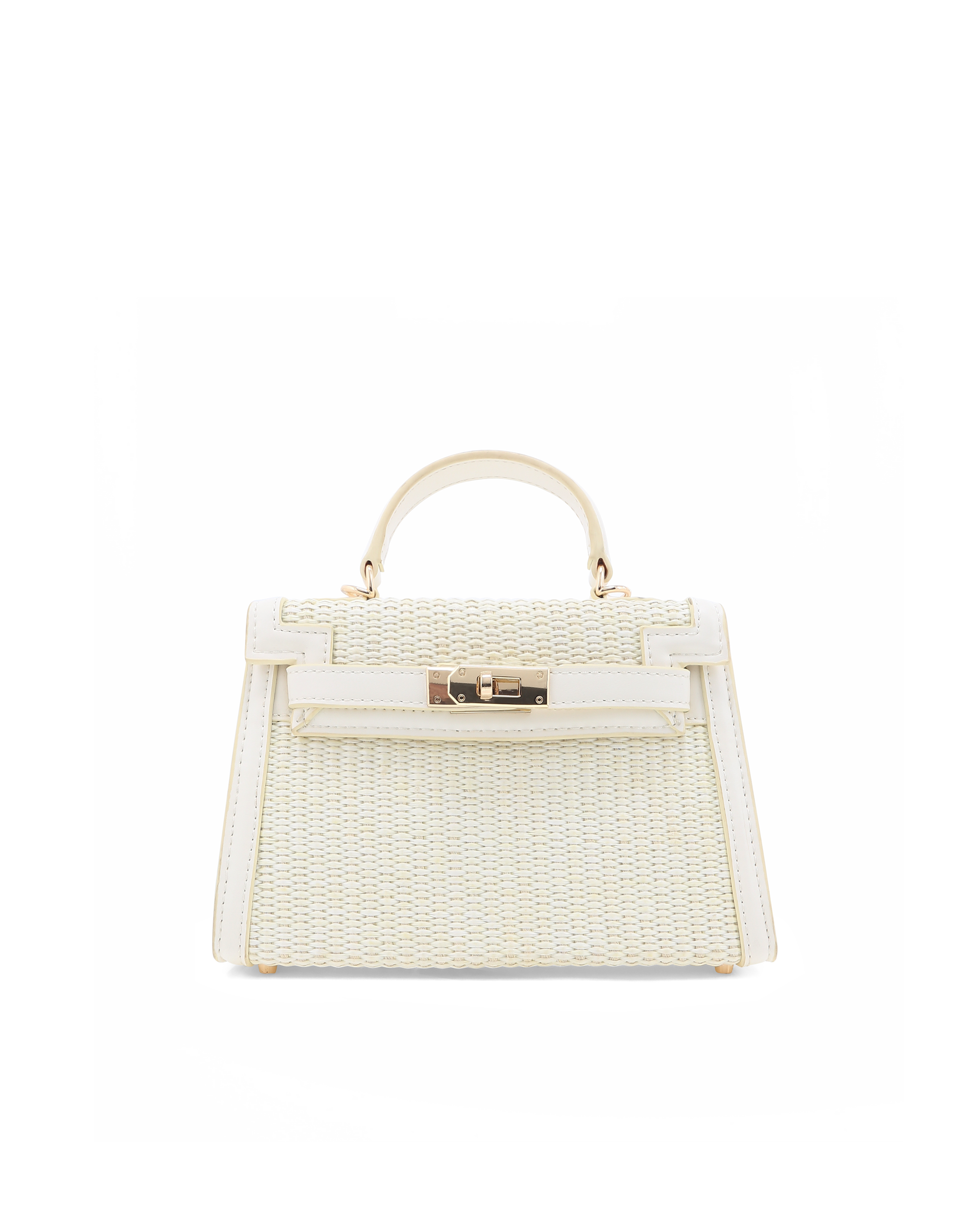 HARIETTE RAFFIA HANDLE BAG - CREAM RAFFIA-BONE-Handbags-Billini-BILLINI USA