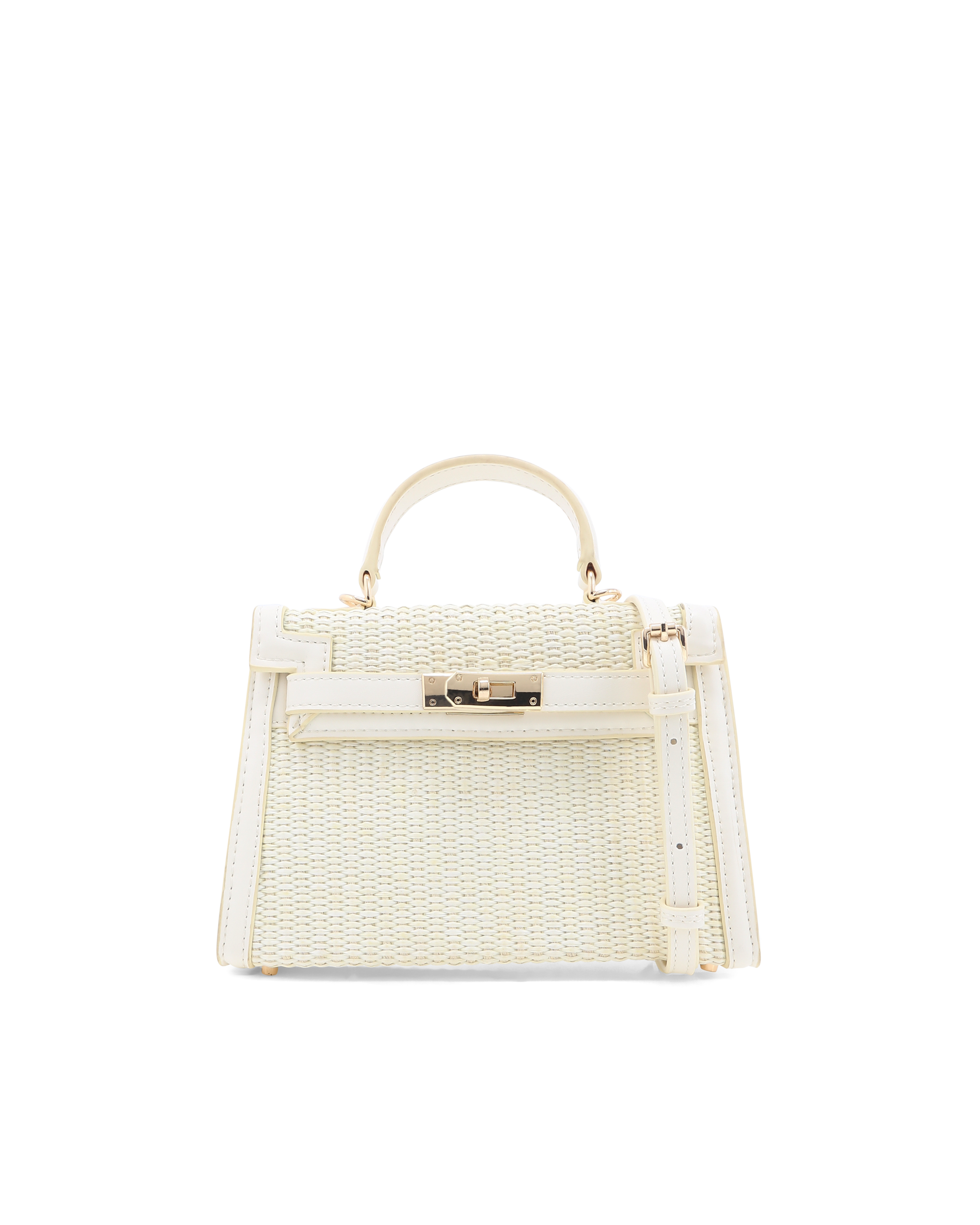 HARIETTE RAFFIA HANDLE BAG - CREAM RAFFIA-BONE-Handbags-Billini-BILLINI USA