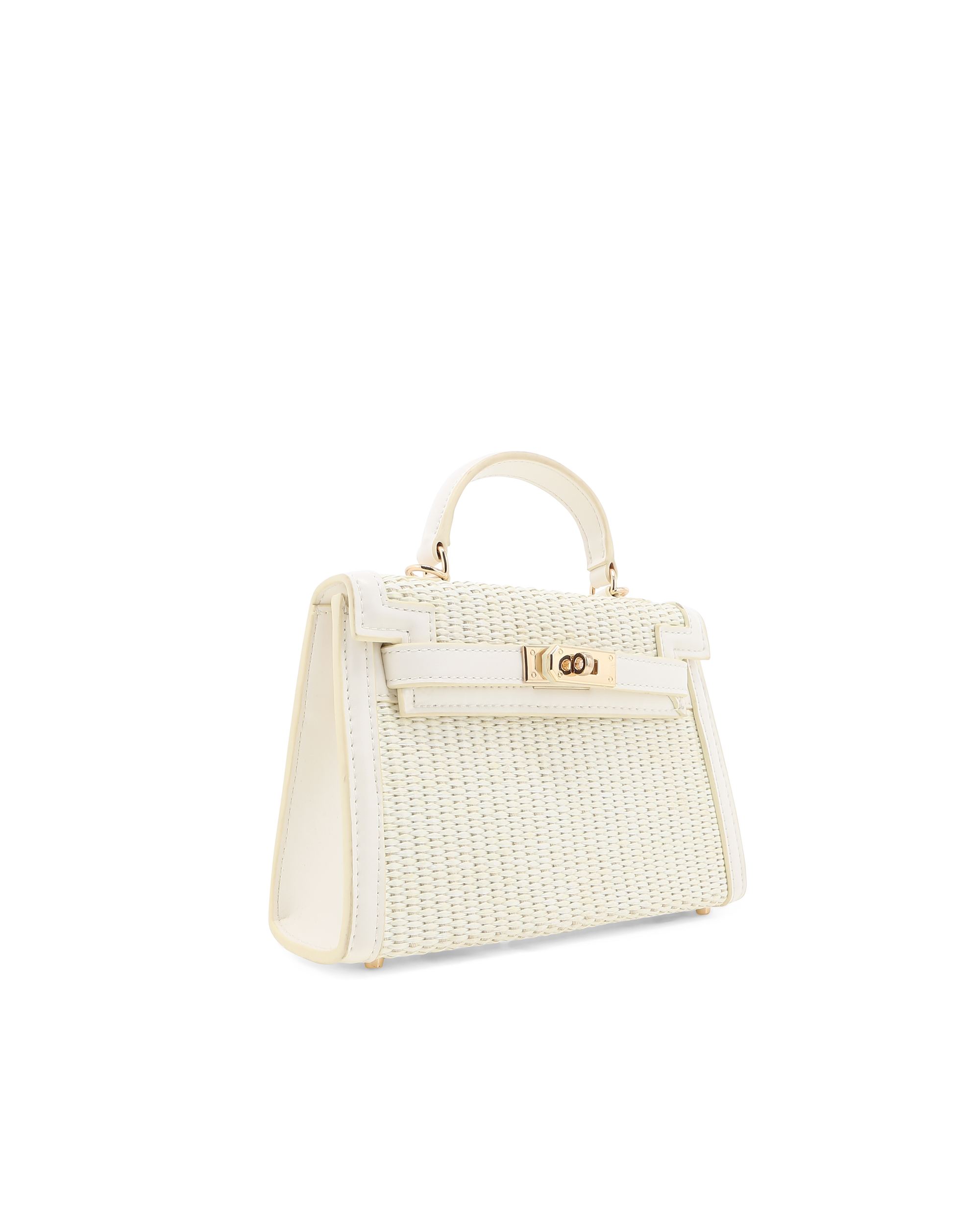 HARIETTE RAFFIA HANDLE BAG - CREAM RAFFIA-BONE-Handbags-Billini-BILLINI USA