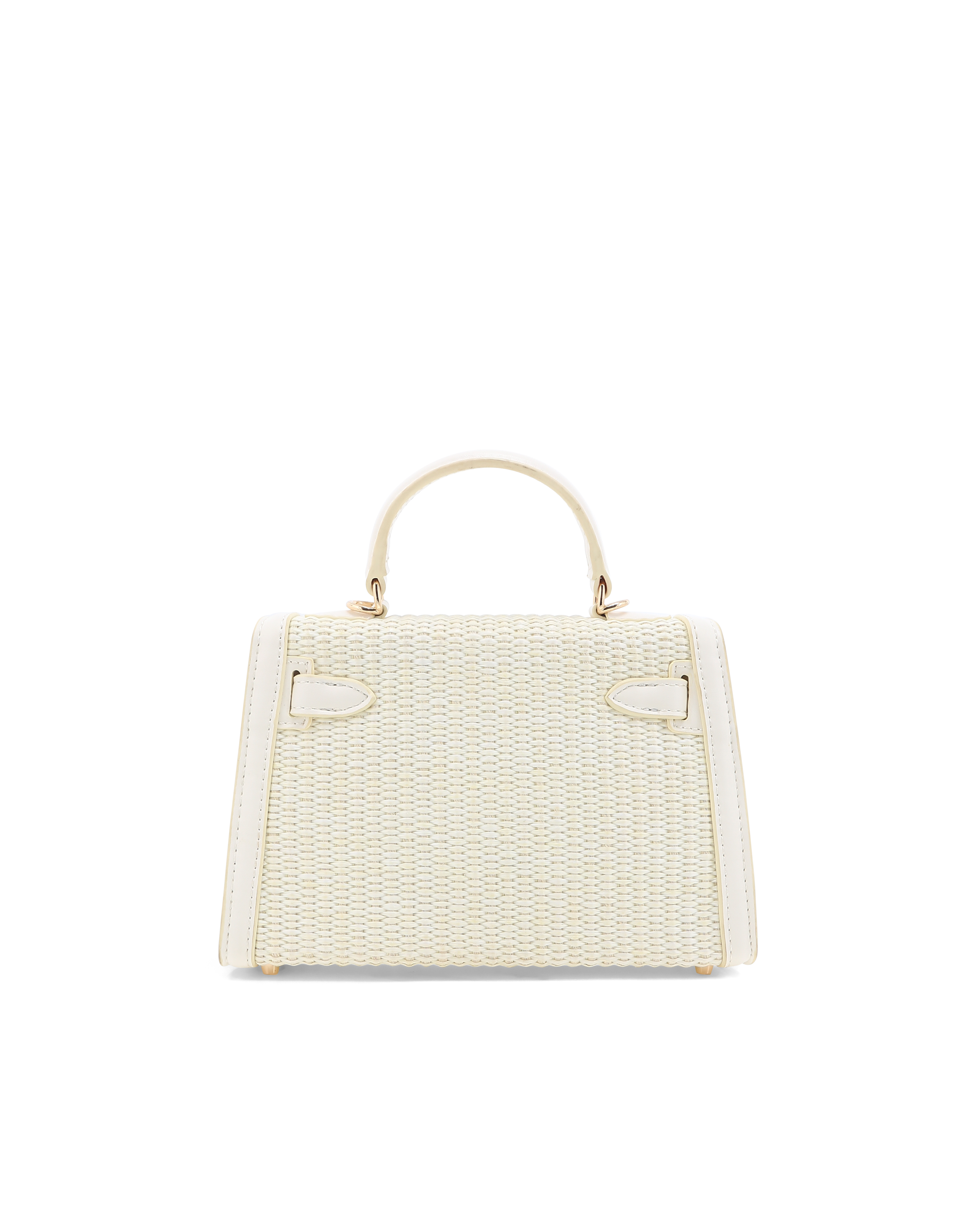 HARIETTE RAFFIA HANDLE BAG - CREAM RAFFIA-BONE-Handbags-BILLINI USA