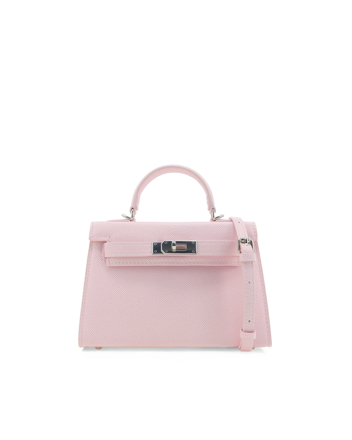 HARIETTE HANDLE BAG - PINK SAFFIANO-SILVER-Handbags-Billini-BILLINI USA