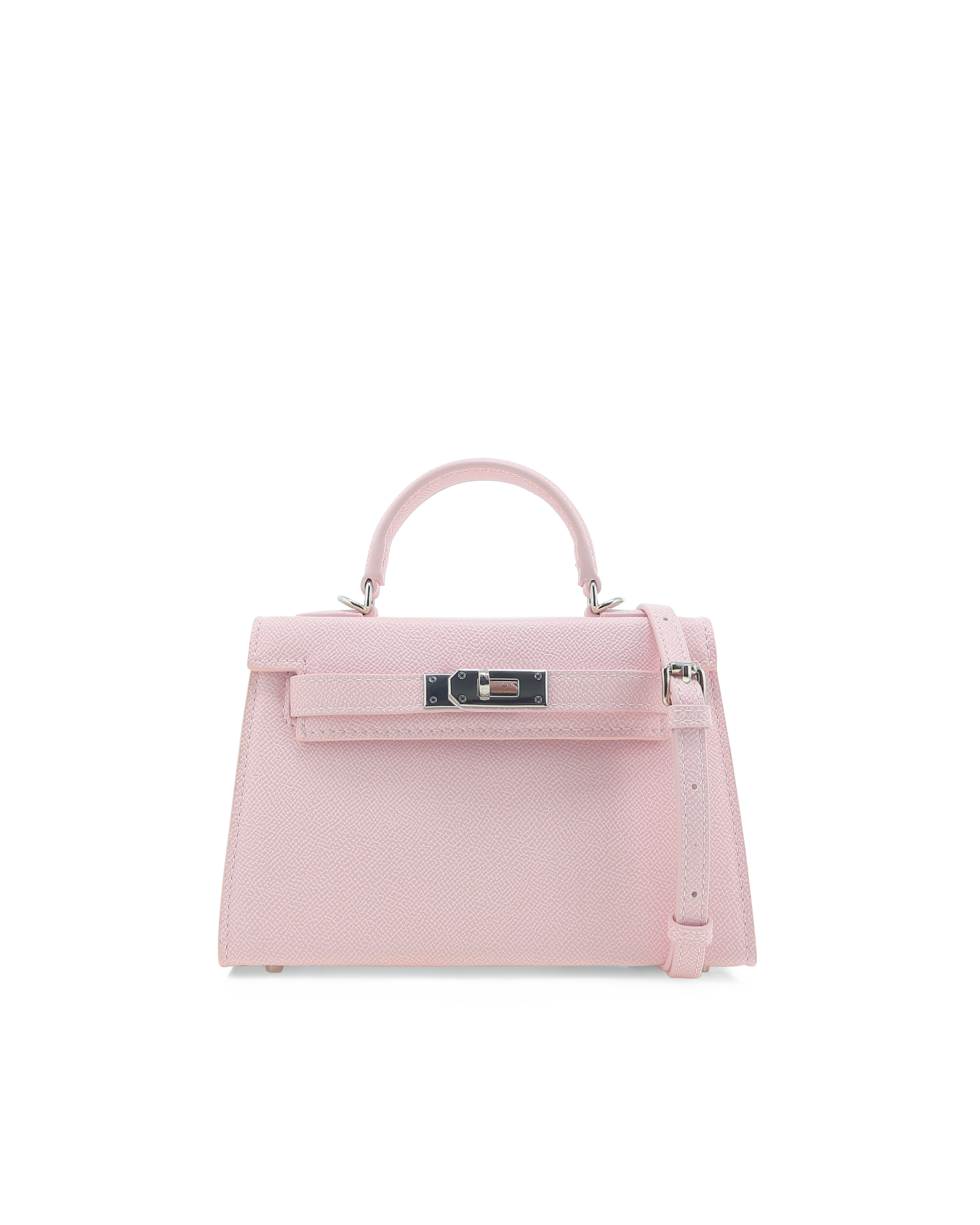 HARIETTE HANDLE BAG - PINK SAFFIANO-Handbags-Billini-BILLINI USA