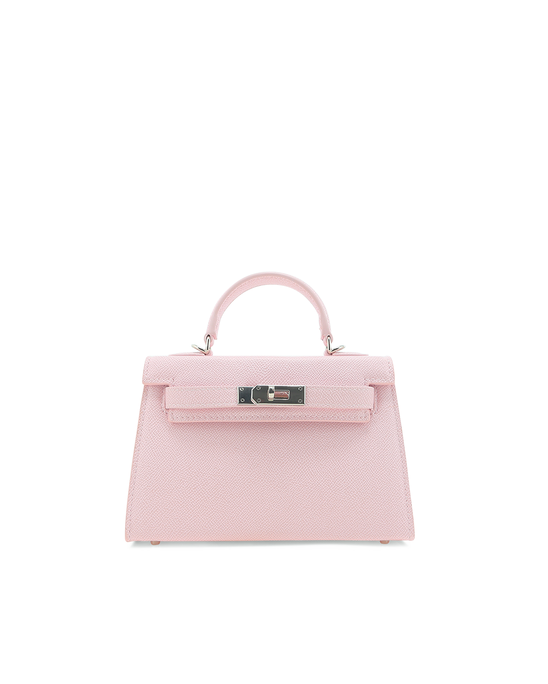 HARIETTE HANDLE BAG - PINK SAFFIANO-SILVER-Handbags-Billini-BILLINI USA