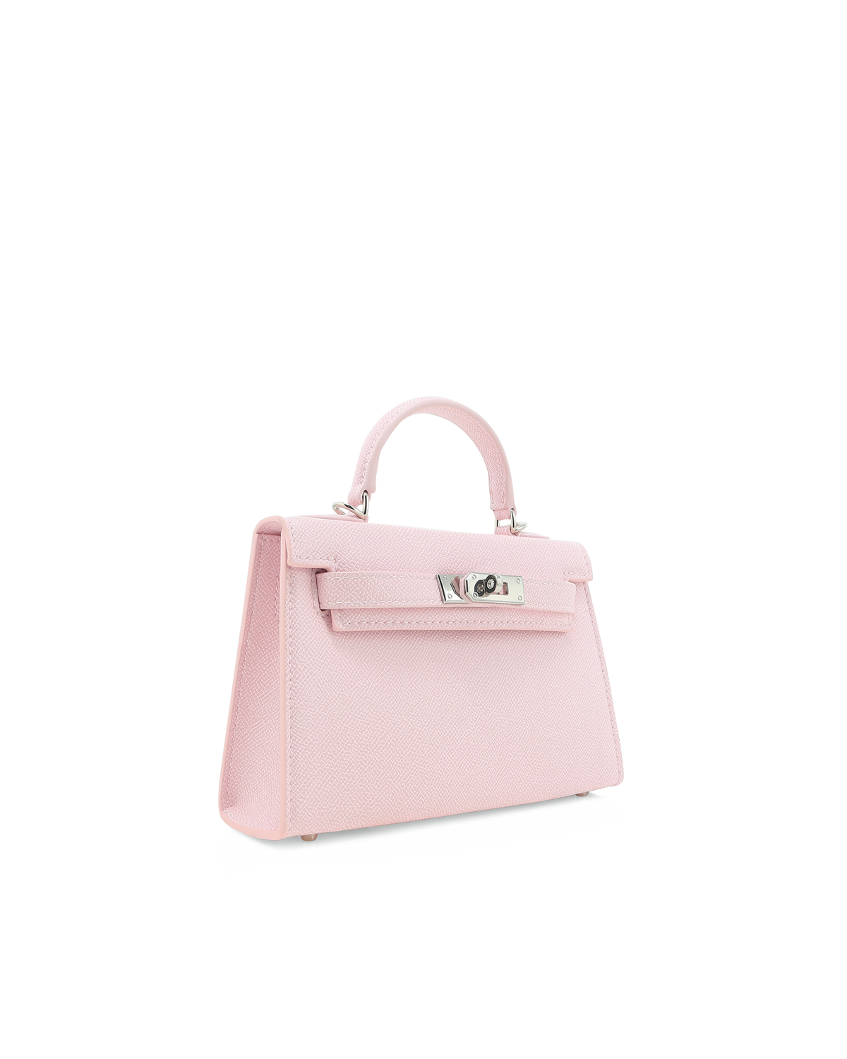 HARIETTE HANDLE BAG - PINK SAFFIANO-SILVER-Handbags-Billini-BILLINI USA