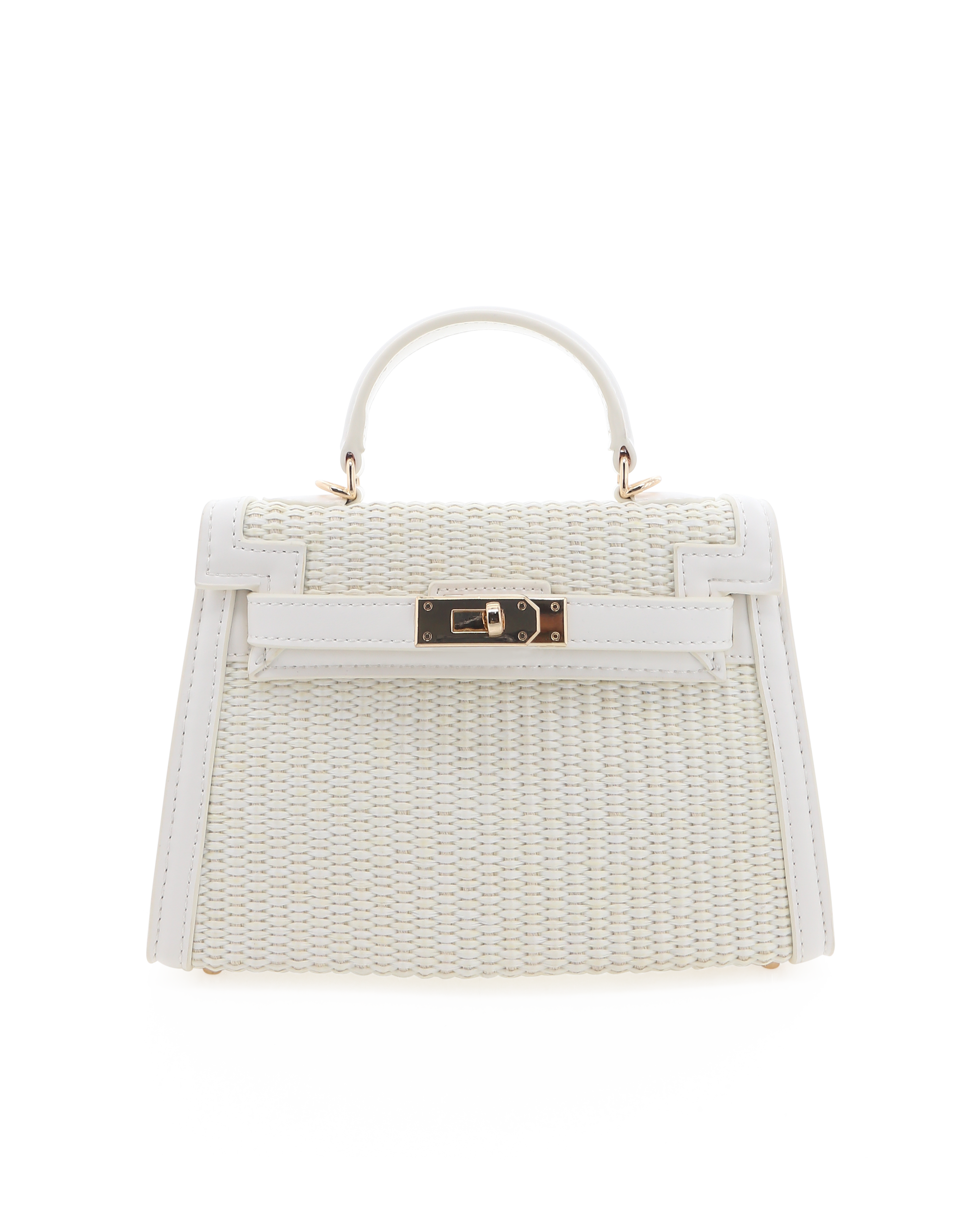 HARIETTE RAFFIA HANDLE BAG - CREAM RAFFIA-BONE-Handbags-BILLINI USA