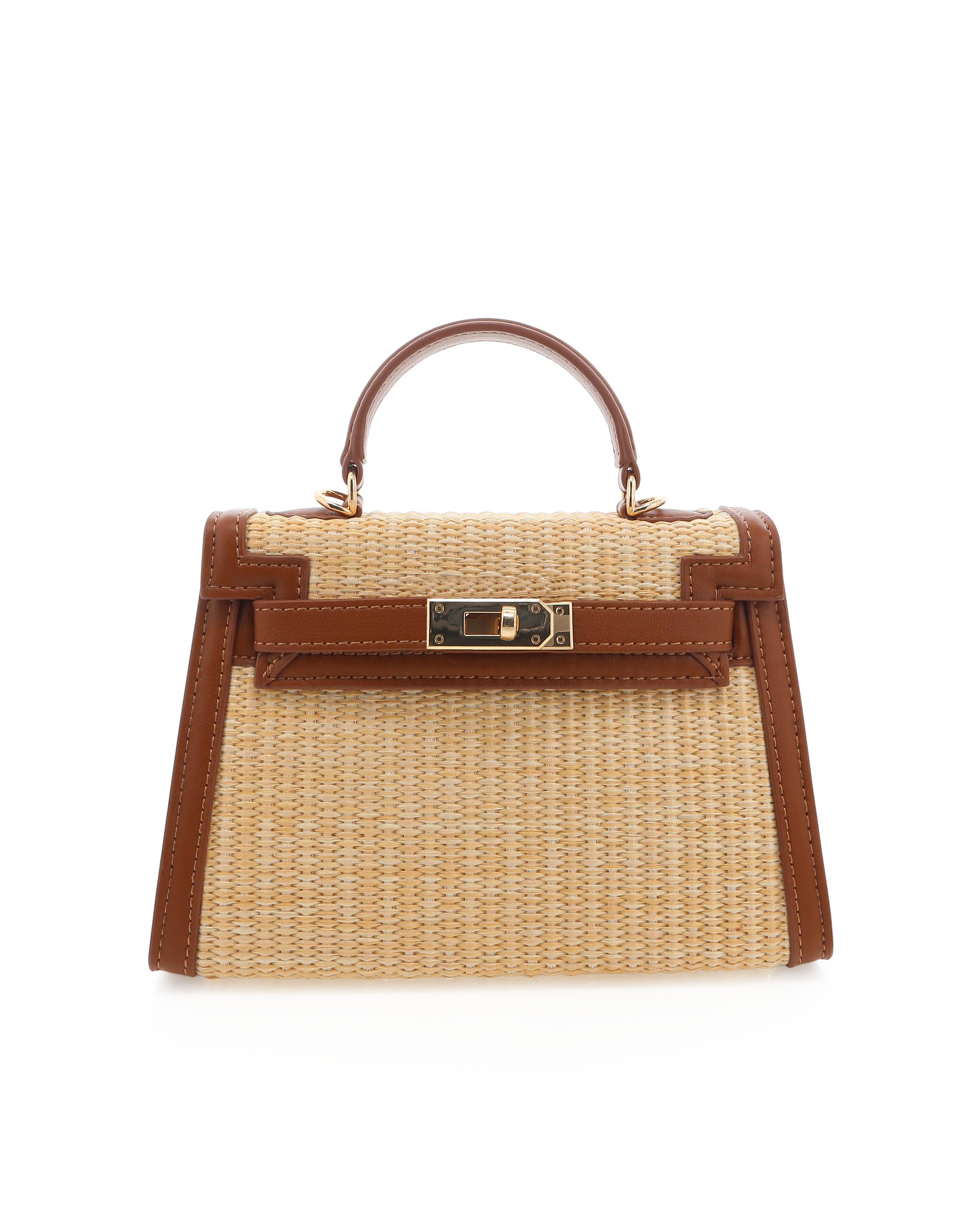 HARIETTE RAFFIA HANDLE BAG - NATURAL RAFFIA-TAN-Handbags-Billini-BILLINI USA