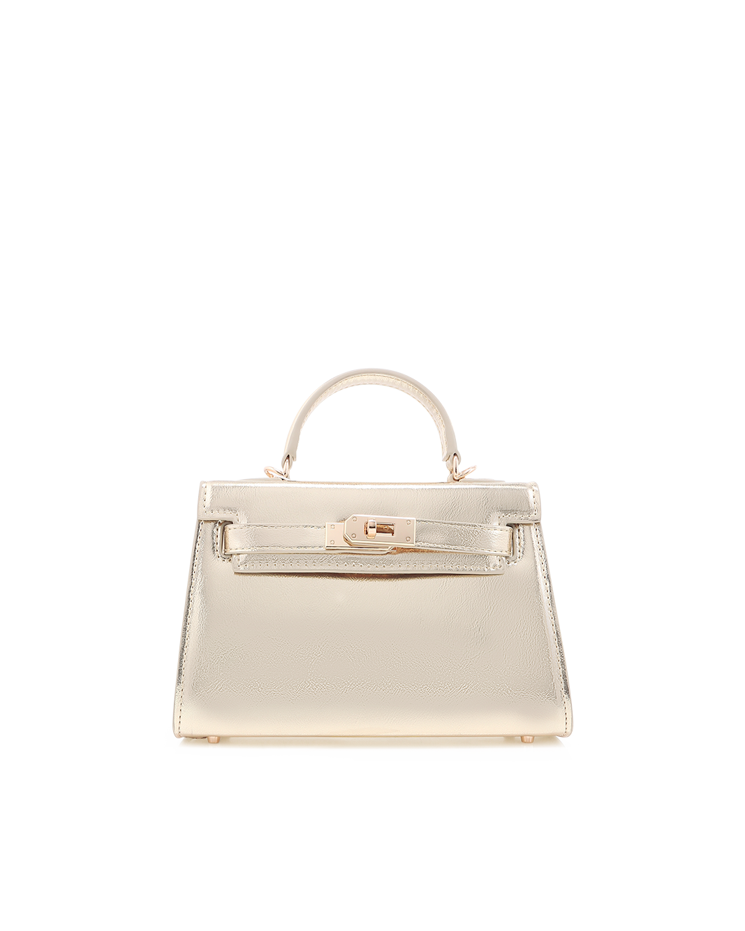 HARIETTE HANDLE BAG - GOLD METALLIC-Handbags-Billini-BILLINI USA