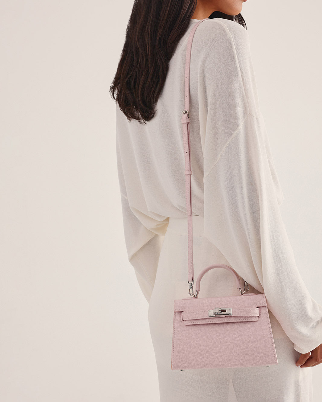 HARIETTE HANDLE BAG - PINK SAFFIANO-SILVER-Handbags-Billini-BILLINI USA