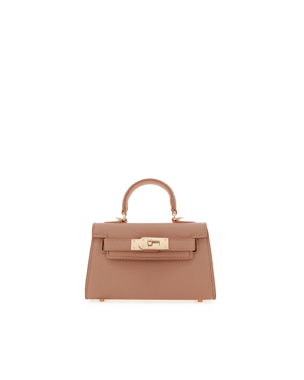 HARIETTE MINI HANDLE BAG - LIGHT TAN SAFFIANO SHINE-Handbags-Billini-BILLINI USA