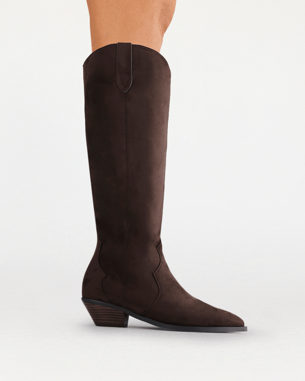HELIX EXTENDED CURVE - DARK CACAO SUEDE-Boots-Billini-BILLINI USA