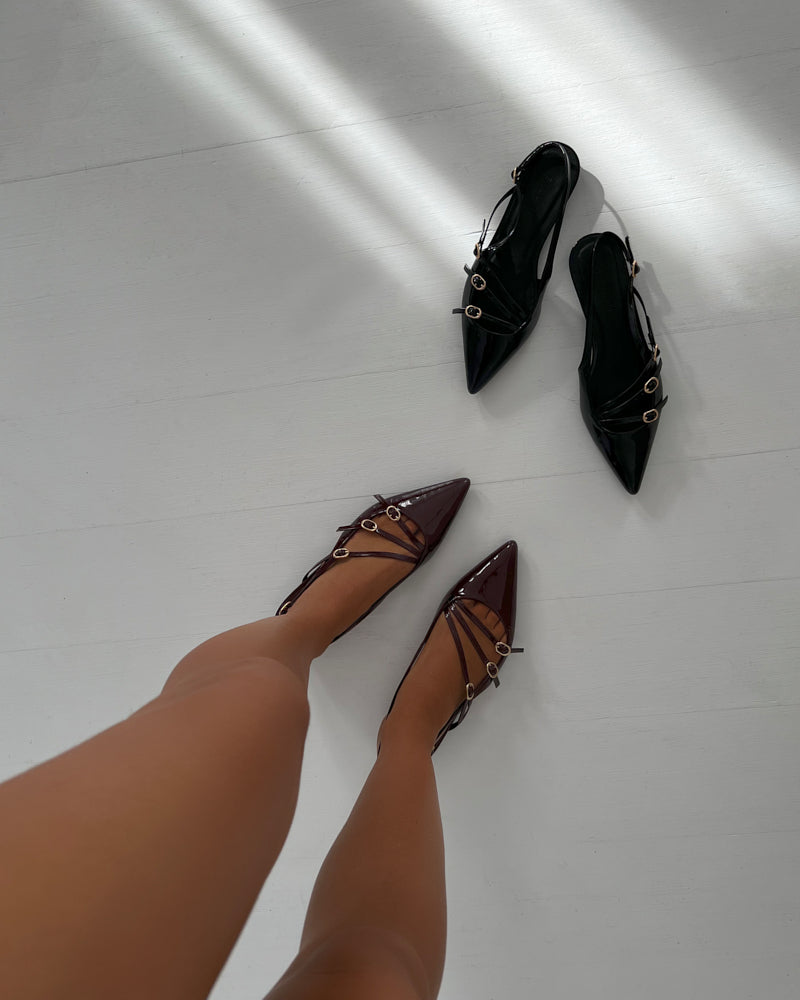 HETTIE - WINE PATENT-Flats-Billini-BILLINI USA