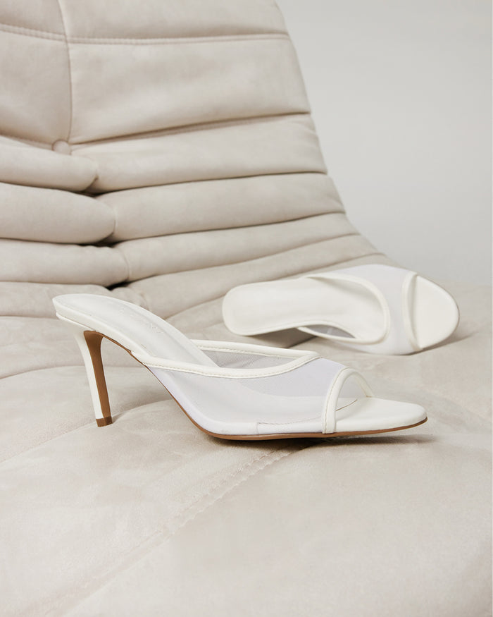 ISHI - WHITE MESH-Heels-Billini-BILLINI USA