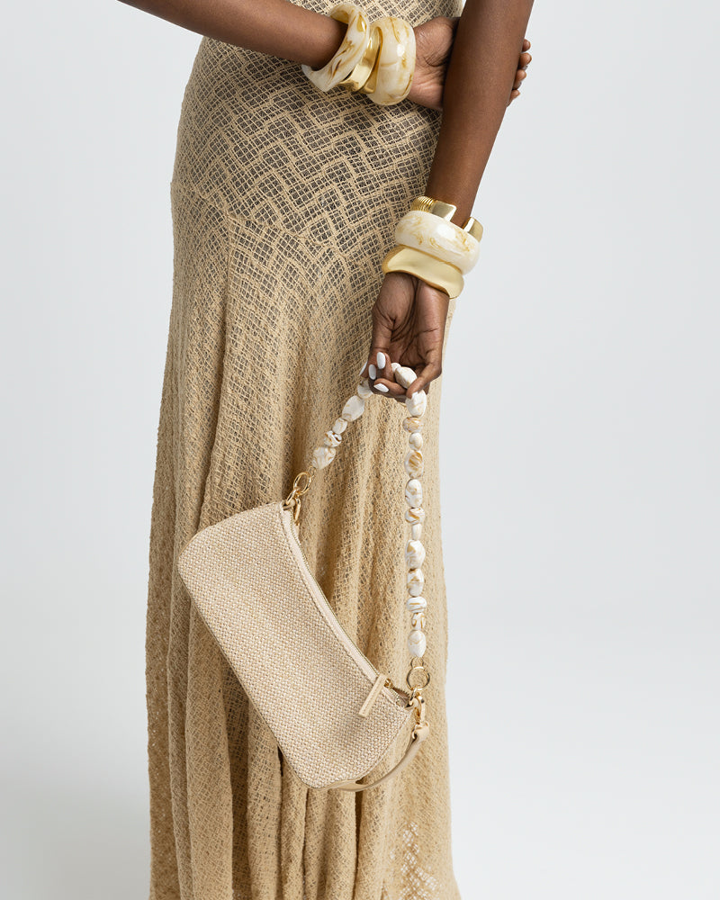 JAMIE SHOULDER BAG - NATURAL RAFFIA-BONE-Handbags-Billini-BILLINI USA