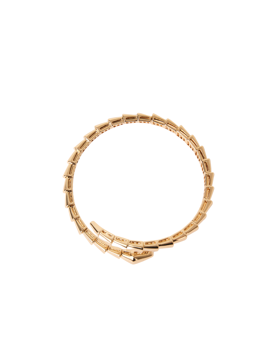 a gold bracelet on a black background