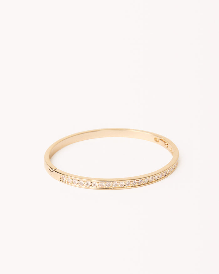 KAIYA BANGLE - GOLD PLATED 14K-DIAMANTE-JEWELLERY-Billini-BILLINI USA