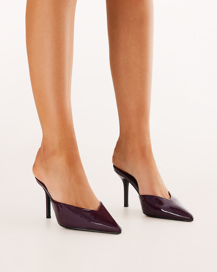 KAREY - MULBERRY PATENT-PUMPS-Billini-BILLINI USA