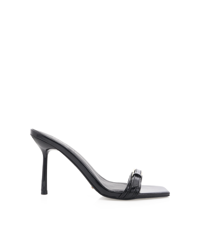 KERBY - BLACK CRINKLE-Heels-Billini-BILLINI USA