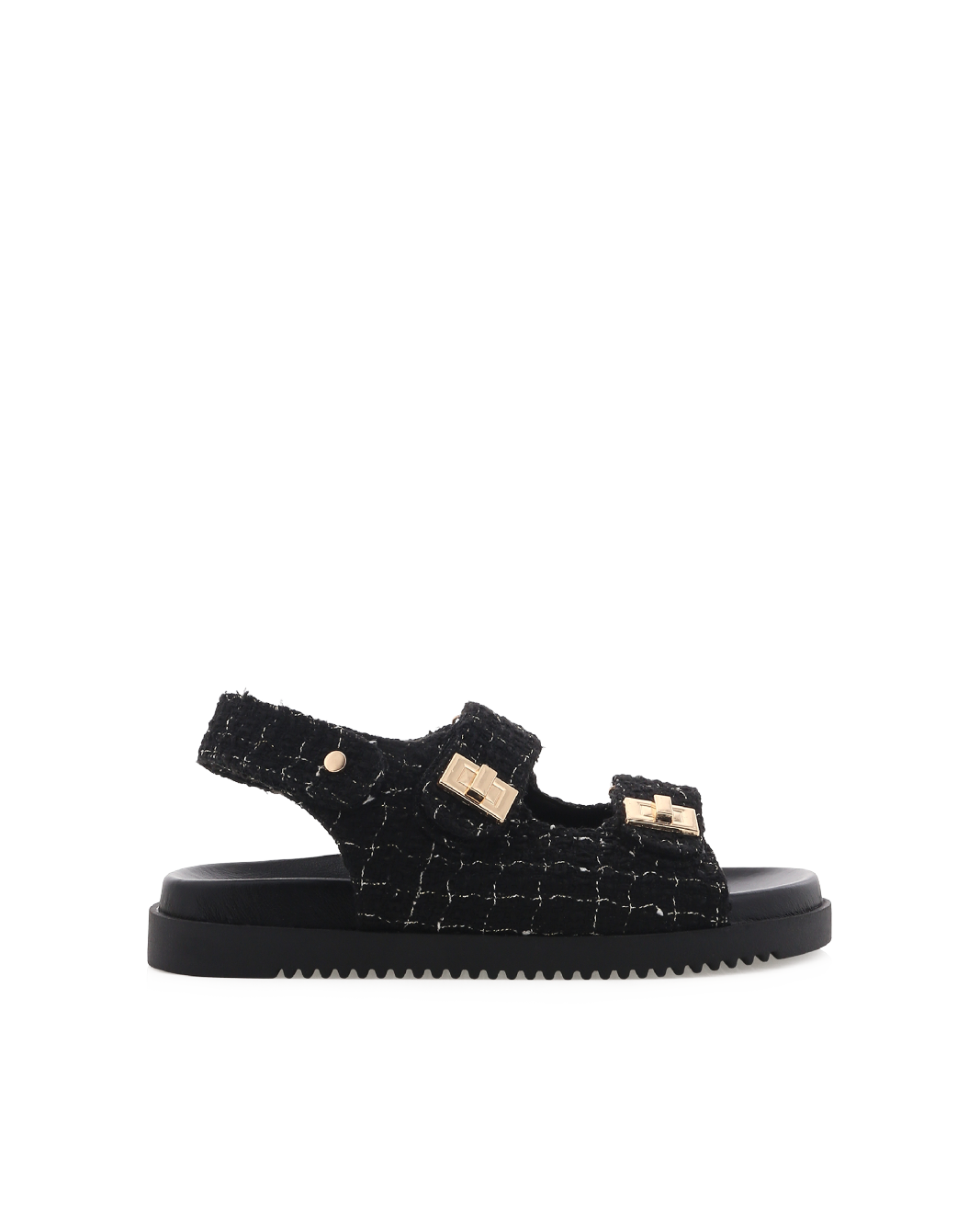 LILLIAN - BLACK BOUCLE-Sandals-Billini-BILLINI USA