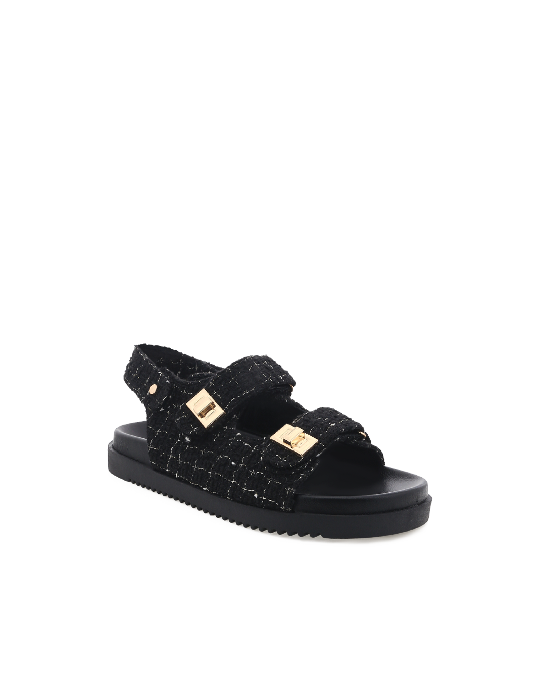 LILLIAN - BLACK BOUCLE-Sandals-Billini-BILLINI USA