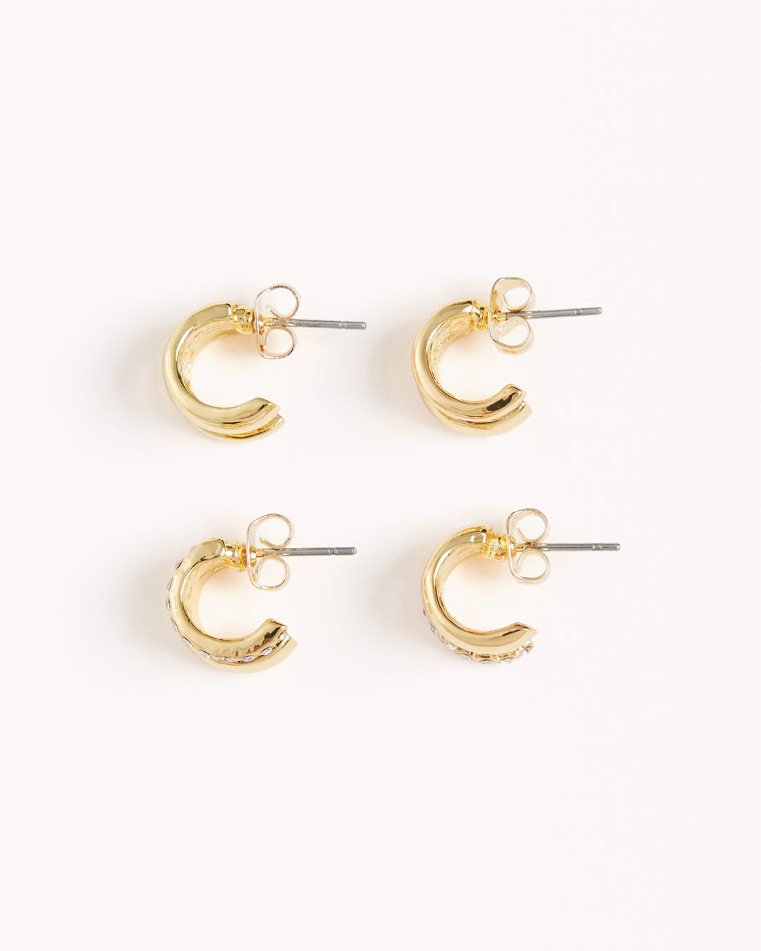 LIMA EARRING 2 PACK - GOLD PLATED 18K-JEWELLERY-Billini-O/S-BILLINI USA