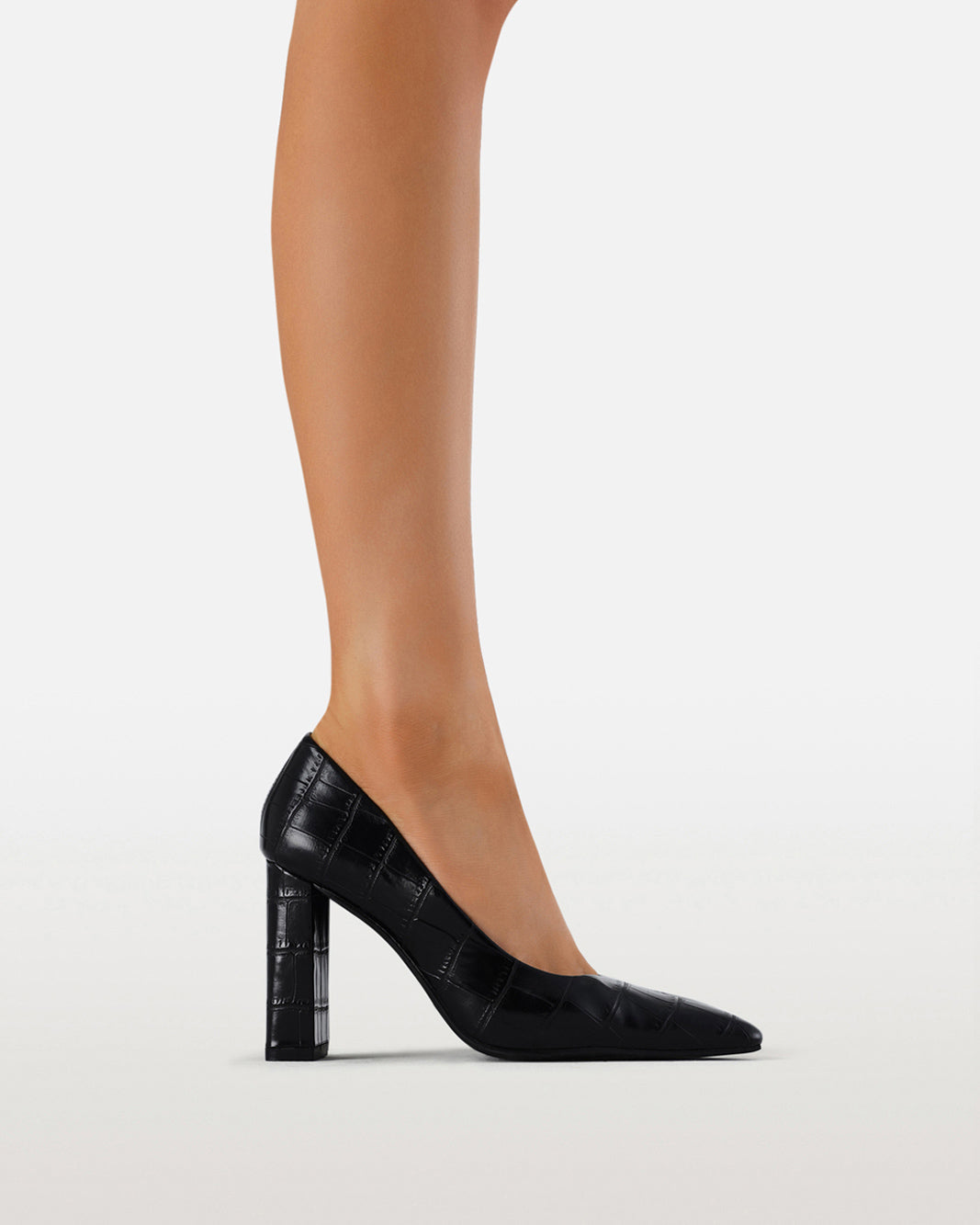 LYDIA - BLACK CROC-PUMPS-Billini-BILLINI USA
