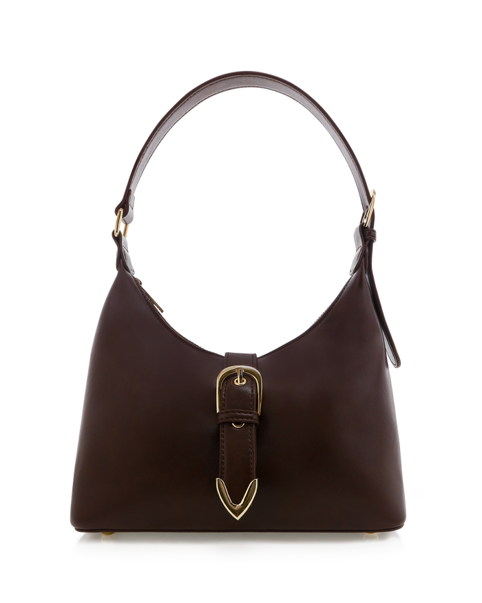 LYRA SHOULDER BAG - FUDGE-GOLD-Handbags-Billini-BILLINI USA