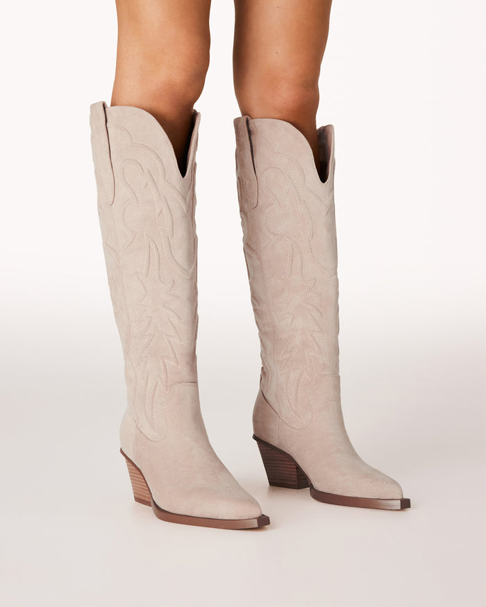 MAKOA - LIGHT BEIGE SUEDE-Boots-Billini-BILLINI USA