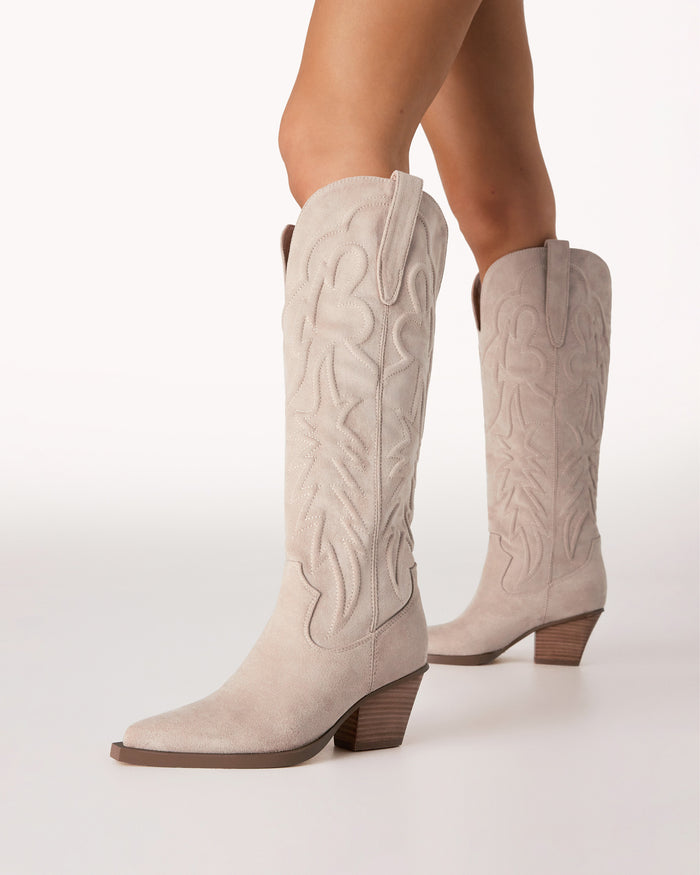 MAKOA - LIGHT BEIGE SUEDE-Boots-Billini-BILLINI USA
