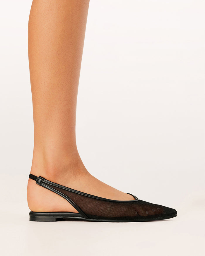 MARGOT - BLACK MESH-Flats-Billini-BILLINI USA