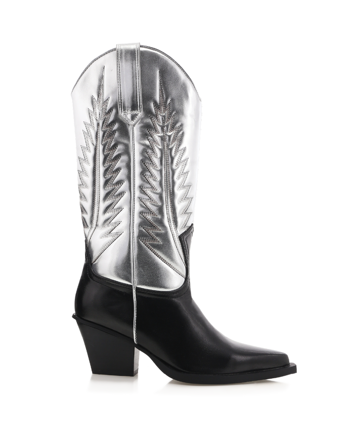MARMALADE - BLACK-SILVER METALLIC-Boots-Billini-BILLINI USA