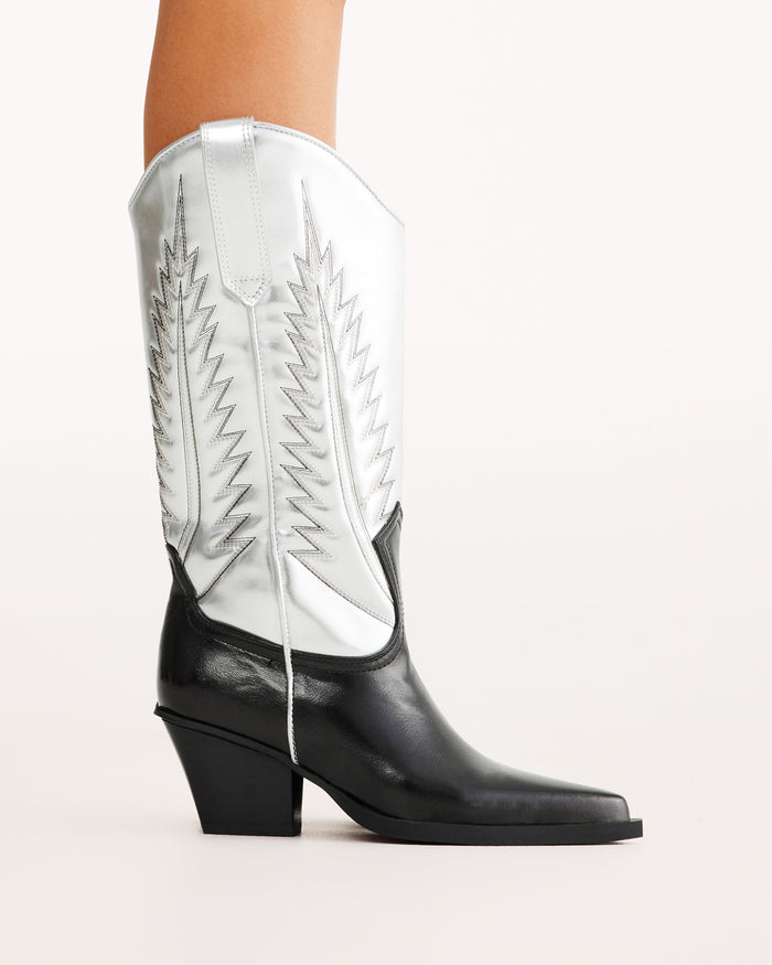 MARMALADE - BLACK-SILVER METALLIC-Boots-Billini-BILLINI USA