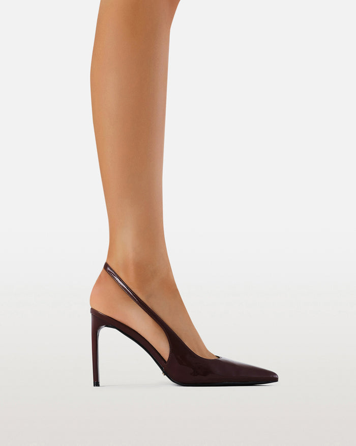 MAXIMILIAN - DARK CHERRY PATENT-PUMPS-Billini-BILLINI USA