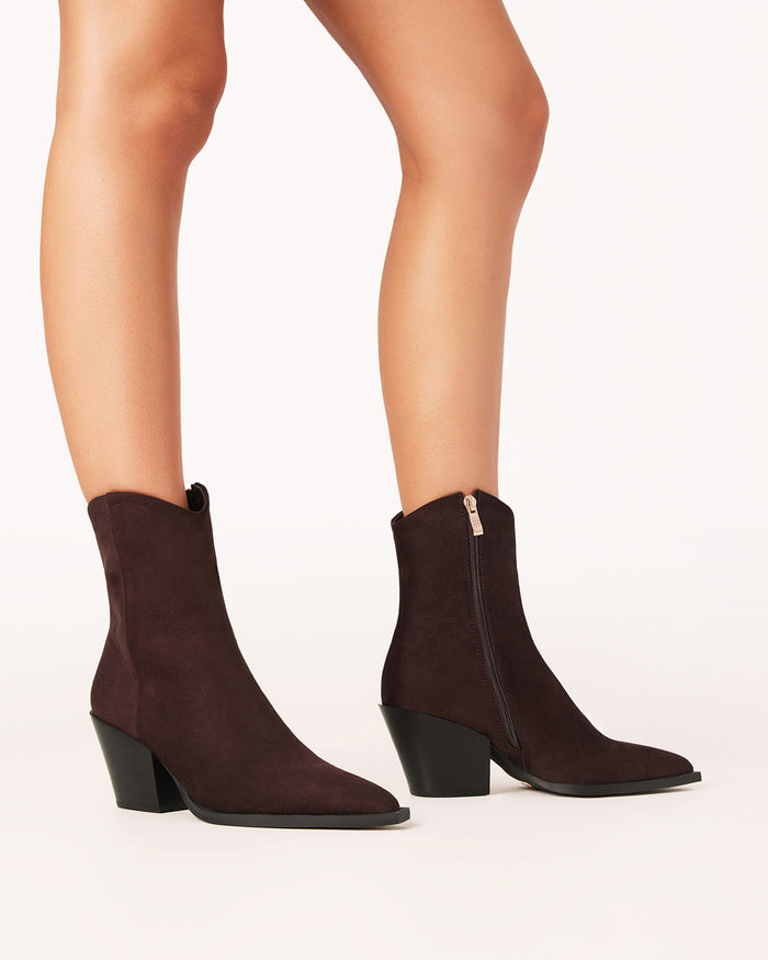 MAYSA - CHOCOLATE SUEDE-Boots-Billini-BILLINI USA