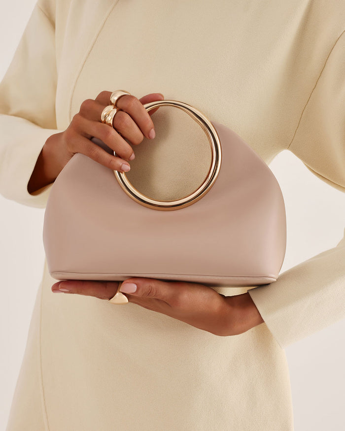 MONROE HANDLE BAG - NUDE-Handbags-Billini-BILLINI USA