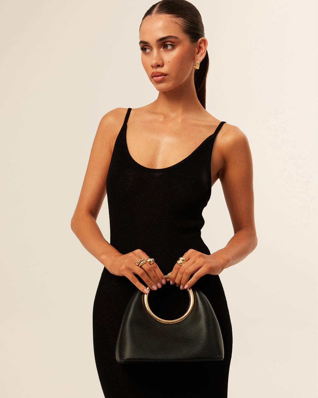 MONROE HANDLE BAG - BLACK-Handbags-Billini-BILLINI USA